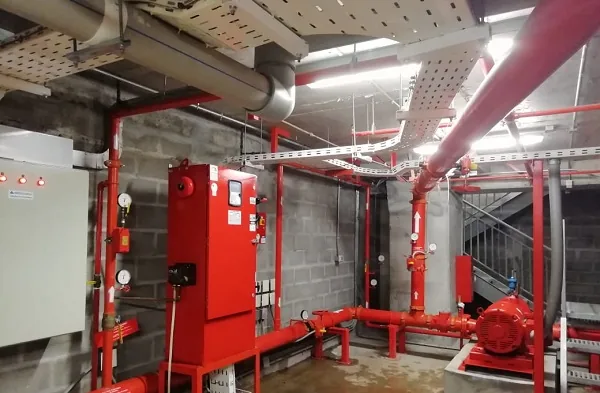 Sala de bombas y red contra incendios